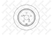 диск тормозной задний!\ Toyota Avensis 1.8-2.0D-4D 03> 6020-4589-SX STELLOX