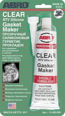 Герметик прокладка прозрачный 85г (США) ABRO 13-AB-RW ABRO