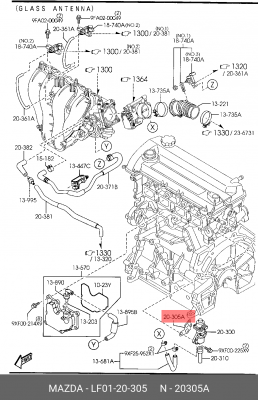 FORD MONDEO III (2000-2007) LF0120305 MAZDA