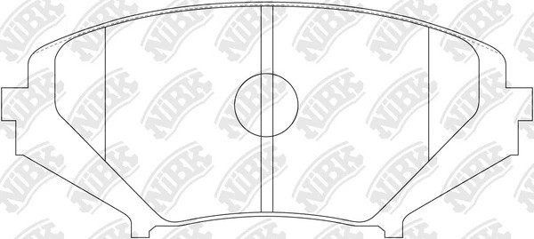 Колодки тормозные MAZDA RX-8 (03-08) передние (4шт.) NIBK PN5801 NIBK