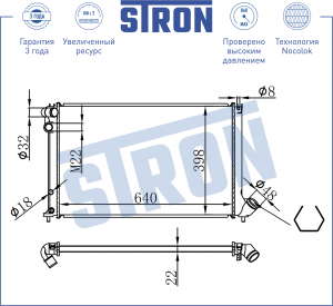 PEUGEOT 406 МКПП, с кондиционером STR0290 STRON