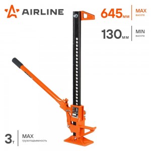 Домкрат реечный 33 3т PRO (усил. мех.) (MIN-130мм, MAX-645мм) (AJ-FR-33) AJ-FR-33 AIRLINE