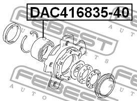 Подшипник ступицы передний SUZUKI GRAND VITARA I DAC416835-40 DAC416835-40 FEBEST