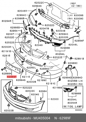 Гайка MITSUBISHI OE MU435004 MITSUBISHI