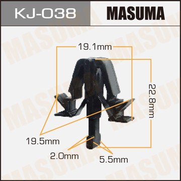 Пистон обивки универсальный MASUMA KJ038 MASUMA