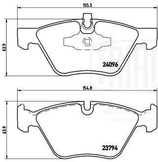 Колодки торм. Jeep Grand Cherokee II (99-) диск. зад. (PF 4043) PF4043 TRIALLI