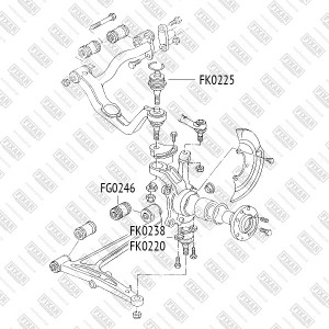 VW TRANSPORTER T4 96> FK0238 FIXAR