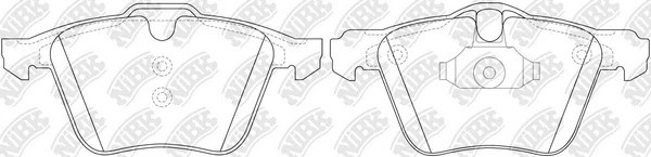 Колодки тормозные FORD S-Max,Galaxy LAND ROVER Freelander VOLVO S80,V60,V70 пере PN0483 NIBK