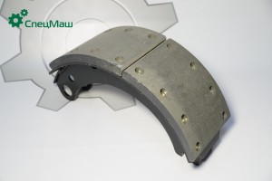 Колодка тормозная 53205 (шир.=14 см., 4/5) Евро в сборе 53205-3501090-40 SPETSMASH