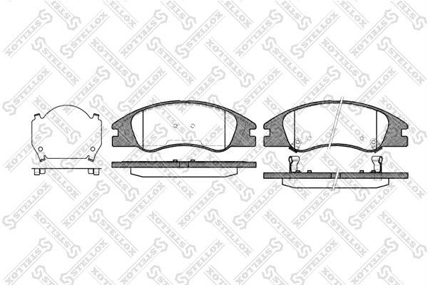 1134 02=FDB4014=223517 SBS !колодки дисковые п.\ Kia Cerato 1.6i 16V/2.0i/CRDi 0 1145-002-SX STELLOX