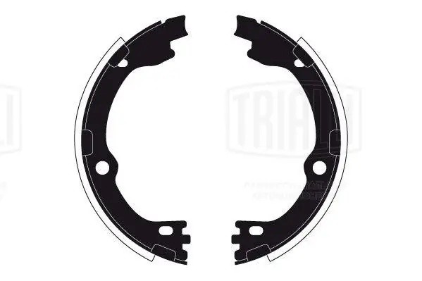 Колодки тормозные KIA Sorento (15-) стояночного тормоза (4шт.) TRIALLI GF4667 TRIALLI