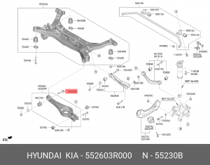 болт!\ Hyundai 552603R000 HYUNDAI
