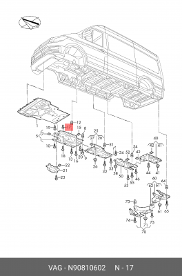 Втулка VW Golf 5 OE N 908 106 02 VAG