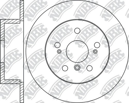 Диск тормозной TOYOTA CAMRY V10/V20 3.0 91-01/V30 2.4-3.0 01- задний RN1223 RN1223 NIBK