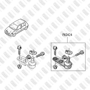 Опора шаровая нижняя левая/правая RENAULT Clio/Megane/Kangoo/Twingo/19 88- FK042 FK0424 FIXAR