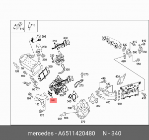 УПЛОТНЕНИЕ МЕТАЛЛИЧЕСКОЕ 6511420480 A6511420480 MERCEDES BENZ