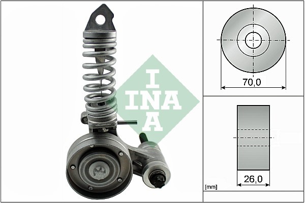 Натяжитель ремня CHEVROLET (T300) 1.2/1.4, OPEL CORSA D 1.0-1.4 533008530 533 0085 30 INA
