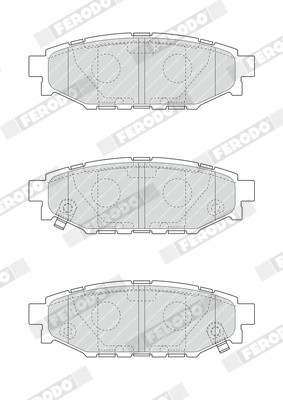 Колодки тормозные, задние FDB1947 FERODO