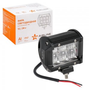 Фара рабочего света 98х78х65мм 18W 6LED 5D линза AIRLINE ALED043 AIRLINE