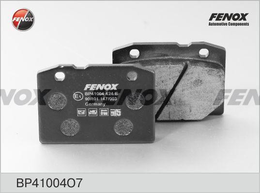 BP41004O7 колодки тормозные дисковые!передн.\ ВАЗ 2101-2107 BP41004O7 FENOX
