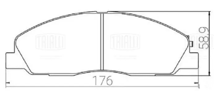 Колодки торм. для а/м ГАЗель Next (13-) диск. перед. (керам.) (PF 972CR) PRO PF972CR TRIALLI