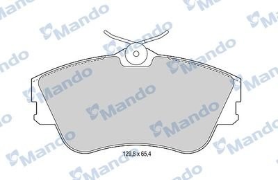 Колодки тормозные VW T4 (2.0/1.9D/2.4 D) (R15) передние (4шт.) MANDO MBF015893 MANDO