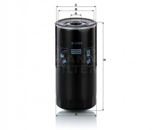 Фильтр масляный W1170/5 W11705 MANN FILTER