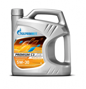 Масло моторное синтетическое Premium C3 5W30 SP, C2/C3 4л 253142230 GAZPROMNEFT