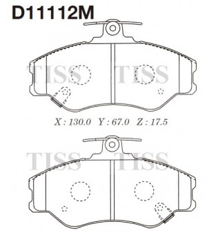Колодки тормозные дисковые Hyundai H100 94- D11112M D11112M MK KASHIYAMA