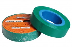 Изолента ПВХ зеленая 15ммx10м AIRLINE AIT-P-05 AIRLINE