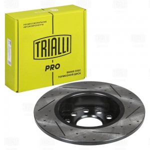 Диск торм. Skoda Octavia A7 (13-)/VW Golf VII (12-) зад. d=272 (перф/слот/окраш) DF 2829S TRIALLI