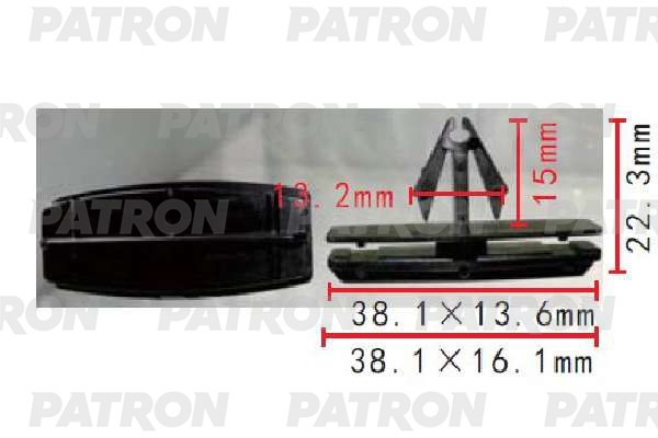 Клипса пластмассовая GM,Jeep применяемость: молдинги P371947 P371947 PATRON