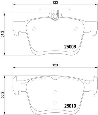 Колодки тормозные P85125 P85125 BREMBO