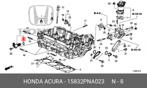 кольцо 15832PNA023 15832PNA023 HONDA