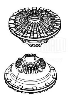 Опора амортизатора Audi A6 (04-) (перед.) (с подшип.) (SA 1856) SA 1856 TRIALLI