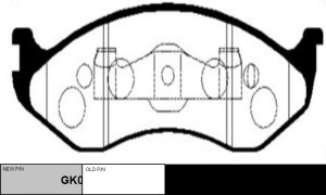 Колодки тормозные KIA Carnival 1999 ~ JEEP Wrangler 1986 ~ 1996 / Wrangler 1996  GK0518 CTR