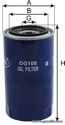 Фильтр масляный двигателя OG108 OG 108 GOODWILL