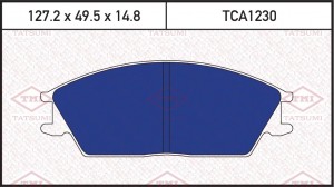 Колодки тормозные дисковые передние HYUNDAI Accent (Tagaz)/Getz/Pony 99- TCA1230 TCA1230 TATSUMI