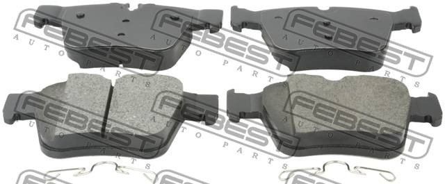 Колодки тормозные задние MERCEDES BENZ C-CLASS W205 2014- 1601-205R 1601-205R FEBEST