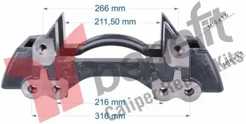 Скоба суппорта SAF SK7 B9-22K01 BENEFIT 10510 BENEFITAUTO