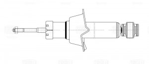 Амортизатор Honda CR-V (12-) задн. (AG 23509) AG23509 TRIALLI