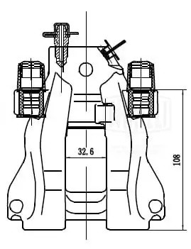 Суппорт торм. Mercedes E W211 (02-) зад. прав. d=42мм (CF 052305) CF052305 TRIALLI