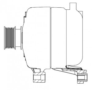 Генератор для а/м BMW 3 F30 (15-)/1 F20 (15-) 1.5T/2.0T 180A (LG 2601) LG 2601 START VOLT
