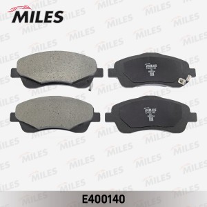 Колодки тормозные передние (без датчика) (Смесь Low-Metallic) TOYOTA AVENSIS 03/ E400140 MILES