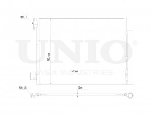 Радиатор кондиционера RAD-30023 UNIO