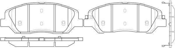 Колодки тормозные передние (HYUNDAI SANTA FE I-III, KIA SORENTO II, SSANYONG ACT BP10446 SB NAGAMOCHI