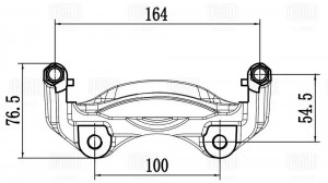 Скоба суппорта для а/м Лада Vesta NG (23-) перед. (CF 800192) CF 800192 TRIALLI