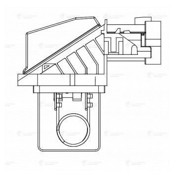 Резистор э,вент. охл. для ам Peugeot 308 (07-),Citroen C4 (04-) (разъемы с торца LFR 20309 LUZAR