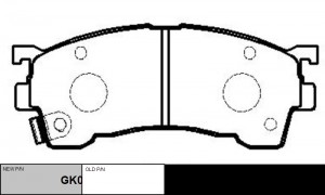 Колодки тормозные MAZDA 626 GE,GF,GW (92-02), Xedos-6, Premacy передние (4шт.) C GK0649 CTR