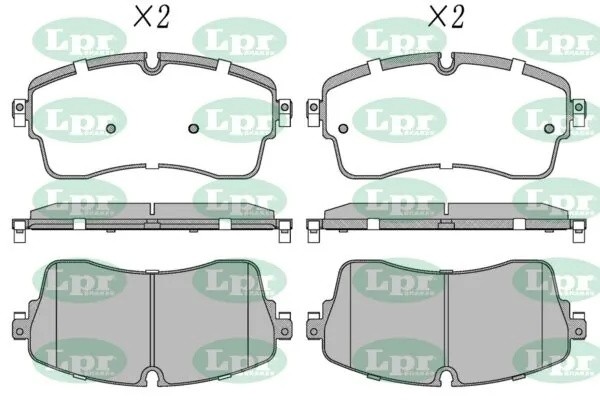 Колодки тормозные LAND ROVER DISCOVERY SPORT 15-/EVOQUE 18- передние 05P2128 05P2128 LPR